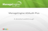 ManageEngine ADAudit Plus · • ManageEngine ADAudit Plus is a web based Active Directory change Audit and Reporting software. ... to update the Domain Controller Settings. Domain