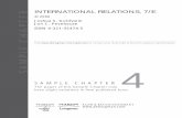INTERNATIONAL RELATIONS, 7/E SAMPLE … S. Goldstein Jon C. Pevehouse ... 140 Chapter 4 Foreign Policy ... eds. Handbook of International Relations, 292–308. Sage, 2002. Snyder,