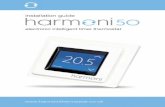 installation guide - harmonithermostat.co.uk · 3 harmoni 50 Introduction 1 harmoni 50 is an electronic programmable timer thermostat used for controlling electrical underfloorheating