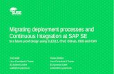 Migrating deployment processes and Continuous Integration ... · Migrating deployment processes and Continuous Integration at SAP SE ... ANSIBLE RH SATELLITE ... application deployment