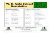 Newsletter Contents: Important Dates in June - W.D. Cutswdcuts.spschools.org/NEW/wp-content/uploads/2013/04/June-2015.pdf · Thur June 25 LA Part B ... years old can participate as