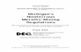 Michigan's Nonferrous Metalli c Mining Regulations · STATE OF MICHIGAN . Rick Snyder, GOVERNOR . MICHIGAN DEPARTMENT OF ENVIRONMENTAL QUALITY. Dan Wyant, DIRECTOR . …