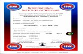 INTERNATIONAL INSTITUTE OF WELDING - … INSTITUTE OF WELDING ... Parent material groups (ISO/TR 15608) 136 1.2 ... *** The level must be stated in order to comply with ISO 14731
