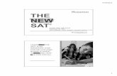 THE NEW SAT - Edl · THE CURRENT SAT® COMPARED TO THE NEW SAT Current SAT Total testing time: 3 hours, 45 min. 4 sections: Critical Reading, ... 11 ABOUT THE NEW SAT ...