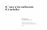 Curriculum Guide - Adventist CIRCLEcircle.adventist.org/files/CD2008/CD2/circle/NADReCGK… ·  · 2008-08-04Curriculum Guide Religion Grades K-12 Office of Education North American