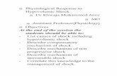 Physiological Response to - MU · Physiological Response to Hypovolemic Shock Dr Khwaja Mohammed Amir MD Assistant Professor(Physiology) Objectives At the end of …