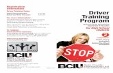 Information Driver Training Program - berksiu.org · Behind-the-Wheel instruction Approved by the Pennsylvania Department of Education Driver Training Program 1111 Commons Blvd.|