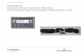 Manual: OPM3000 Opacity/Dust Density Monitor - … Opacity/Dust Density Monitor ... Installation procedure ... Alignment Verification Built-in through-the-lens system standard