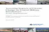 Assessing Impacts of Climate Change on Coastal Military ... · Installation vulnerabilities include risks to both structural and operational components ... of Climate Change on Coastal