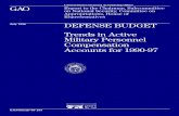 NSIAD-96-183 Defense Budget: Trends in Active … for 1990-97 GOA years 1921 - 1996 GAO/NSIAD-96-183. ... parachute jumping, and demolition); and 21 types of special …