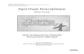 Christian Spirituality 5 - Bible study · ... (Personal Spiritual Development) ... (bytheWord:(ThePower(of(Scripturein(Spiritual(Formation,(pg!136.! 15. Paulien,!Jon ... Christian