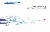GT-S5300 user manual - cellphones.ca user manual. Using this manual 2 ... Samsung is not liable for ... If your device is not charging properly, take your