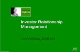 Investor Relationship Management - sasCommunity€¢News articles Investor needs Communication of decision-useful information Source: ICAEW “Inside Out” report Corporate reporting