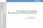 A Toolkit for Simulating Mechatronics in Railway Vehicles · A Toolkit for Simulating Mechatronics in Railway Vehicles Heinz-Peter Kotz Siemens TS HR BG EN