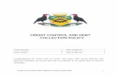 CREDIT CONTROL AND DEBT COLLECTION POLICY - … · Credit Control and Debt Collection Policy ... ACCOUNT ADMINISTRATION 9 - 10 ... financial management system of the Capricorn District