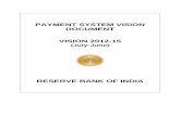 RESERVE BANK OF INDIA - RBI ·  · 2012-06-28To proactively encourage electronic payment systems for ushering ... 1.3 The payment system initiatives taken by the Reserve Bank of