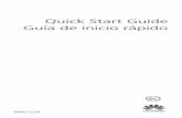 Quick Start Guide Guía de inicio rápido luz Cámara delantera Auricular Puerto micro-USB Micrófono principal Altavoz Micrófono secundario Sensor de huellas digitales Botón de