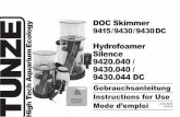 DOC Skimmer 9415 / 9430 / 9430 DC Hydrofoamer High ... 70-73 75 76 Page 57 59 59-61 63-65 67 69 70-73 75 76 Table of contents Hydrofoamer Silence 9420.040 / 9430.040 / 9430.044 DC