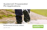 Susterra® Propanediol PU Applicationsr...Susterra® Propanediol PU Applications . 2 Confidential DuPont is a world leader in science and ... Polyurethanes and Thermoplastic Polyurethanes