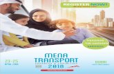 2nd brochure mena 2018 final copy - UITP MENA Transport · using public transport and build a culture of public transport among non-captive ... > Network with the professionals of