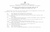  · Web viewGovernment of India Ministry of Social Justice and Empowerment Department of Empowerment of Persons with Disabilities (Divyangjan) INVITATION OF APPLICATIONS FOR THE NATIONAL