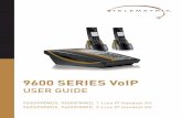 9600 SERIES VoIP - TeleMatrix Hotel Phones · ADSL or cable modem) ... 9600 SERIES VoIP USER GUIDE  7. ... – Set router IP address in the Gateway field – DNS Domain
