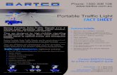 BARTCO - PORTABLE TRAFFIC LIGHT · Portable Traffic Light International: + 61 3 9646 8580 Fax: + 61 3 9646 2724 Sales Enquiries: sales@bartco.com.au Technical Enquiries: service@bartco.com.au