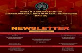 NEWSLETTER - IACTS INDIAN ASSOCIATION OF CARDIOVASCULAR-THORACIC SURGEONS (IACTS) 2 Volume 56 April 2017 Rajan Sethuratnam Secretary-IACTS It was a great pleasure to meet up during