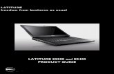 LATITUDE E5500 and E5400 PRODUCT GUIDE - … · rugged, the E5500 and E5400 deliver mobile computing that works as hard as you do, anytime, anywhere. It’s ... Extend your battery