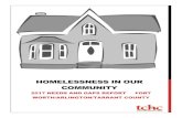 Homelessness in Our Community - Tarrant County … Coalition ... HOUSING INVENTORY COUNT ... Homelessness in Our Community