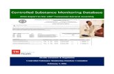 Controlled Substance Monitoring Database - … Related to Potential Doctor-Pharmacy Shopping ... the patients that have a Tennessee address. The Controlled Substance Monitoring Database