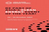 BE PART OF ASIA’S CLEAN ENERGY EVENT OF THE …€™S CLEAN ENERGY EVENT OF THE YEAR! 24 - 26 October 2017 Sands Expo and Convention Centre Marina Bay Sands, Singapore ASIA CLEAN