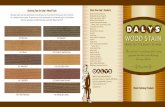 WOOD STAIN - Daly's Wood Finishes€™s Wood Stain 132 MAUVE 1236 FROST 137 TAUPE 134 FOG MIST 1120 BUTTERNUT 191 LIGHT WALNUT 189 COLONIAL MAPLE ... 184 JAVA BEAN. Title: Dalys_WoodFinishBRO.indd