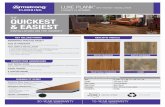 THE QUICKEST & EASIEST - Interline Brands QUICKEST & EASIEST ... A tough urethane wear layer protects the surface from scratches and stains. FAST, ... Tioga Timber Java A6710