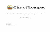 Comprehensive Emergency Management Plan … Emergency Management Plan BASIC PLAN ... City of Lompoc Comprehensive Emergency Management ... The City of Lompoc’s emergency preparedness