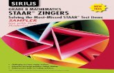 GRADE 8 MATHEMATICS TEKS STAAR ZINGERS - Sirius … ·  · 2017-09-06GRADE 8 MATHEMATICS TEKS ... Zinger 11 66% 8.3C Lesson 13 22 Zinger 12 61% 8.4A Supporting Success 2 24 Zinger