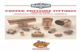 COPPER PRESSURE FITTINGS - ARGCO.COM ·  · 2017-04-03COPPER PRESSURE FITTINGS UNION MADE ... Products Made From Sheet: Standard Specification for Copper Sheet, Strip, Plate and