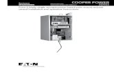 F6 Recloser Control OOPER POWERS - Cooper Industries · cooper power series ooper power s f6 recloser control coope ower series ... power front panel power recloser. installat i t