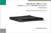 Manual del Administrador Nokia M1112 T66285 RDSI · Vbridge commands 5-55 ... Your Nokia M1112 interconnects with a Digital Subscriber Line Access Multiplexer ...