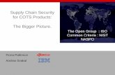 Supply Chain Security for COTS Products: The Bigger Picture. ·  · 2013-09-18Supply Chain Security for COTS Products: The Bigger Picture. Fiona Pattinson Andras Szakal . The Open