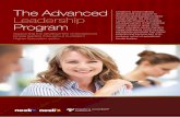 The Advanced Leadership Program experiential exercises, ... Suzi Finkelstein, ... The Advanced Leadership Program is based upon