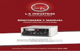 BENCHMARK C MANUAL - L-K Industries C MANUAL Heated Laboratory ... • ASTM D4007 ... • ASTM D893: Standard Test Method for Insolubles in Used Lubricating Oils …