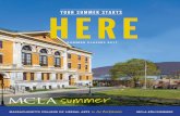 YOUR SUMMER STARTS - Massachusetts College of … SUMMER STARTS SUMMER CLASSES 2017 MASSACHUSETTS COLLEGE OF LIBERAL ARTS MCLA.EDU/SUMMER mmer Office of Admission 375 Church Street