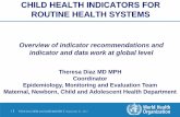 CHILD HEALTH INDICATORS FOR ROUTINE HEALTH SYSTEMSccmcentral.com/wp-content/uploads/2017/09/1100-1140_Diaz.pdf · CHILD HEALTH INDICATORS FOR ROUTINE HEALTH SYSTEMS ... SBA, breastfeeding,