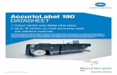 AccurioLabel 190 DATASHEET - KONICA MINOLTA … speciﬁ cations – The support and availability of the listed specifications and functionalities varies depending on operating systems,