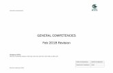 GENERAL COMPETENCIES Feb 2018 Revision … ·  · 2018-03-07General Competencies Name of ... surveyor in the civil engineering industry. Current affairs and issues affecting the