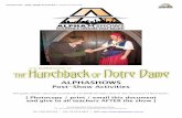 ALPHASHOWS POST-SHOW ACTIVITIES for … HUNCHBACK OF NOTRE DAMEALPHASHOWS- POST-SHOW ACTIVITIES PH: 1300 850 ... check it out, and anybody who is a ... ALPHASHOWS- POST-SHOW ACTIVITIES