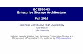 ECE590-03 Enterprise Storage Architecture Fall 2016people.duke.edu/~tkb13/courses/ece590-2016fa/slides/10-ha.pdfECE590-03 Enterprise Storage Architecture Fall 2016 ... •Actual back
