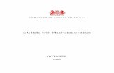GUIDE TO PROCEEDINGS - Competition Appeal … Summary of proceedings 30 Special points regarding applications for review under section 120 of the 2002 Act (mergers ...