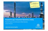 Plants & Projects for the Chemical & Allied Industries · OSH Legal HR & Administration. 15 thyssenkrupp Industrial Solutions (India) ... • PDMS, PDS, SP3D • Navisworks • Caesar
